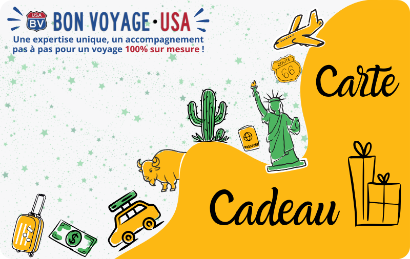 Carte cadeau Bon Voyage USA